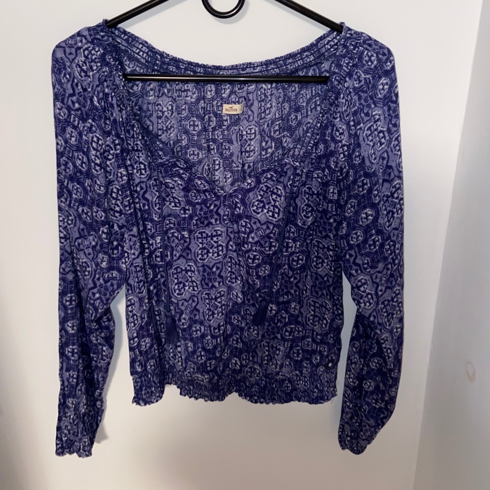 Women’s Blue Tribal Hollister Blouse